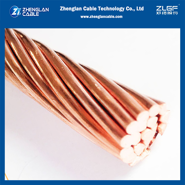 99.99% purity bare copper conductor 29mm² for grounding use