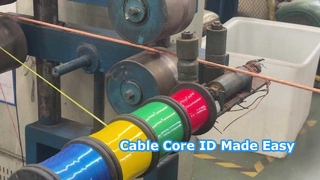 多心 XLPE 絶縁ケーブルの心線識別