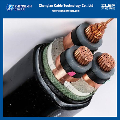 8.7/15kv 電源ケーブル N2XSBY Cu/Sc/Xlpe/Sc/Cts/Pvc/Sta/Pvc 3x120 DIN VDE 0276-620 HD 620