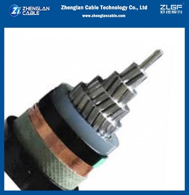 21/35kV 中圧電源ケーブル 装甲のないアルミケーブル 1x300mm2 AL/SC/XLPE/SC/CTS/PVC IEC 60502-2