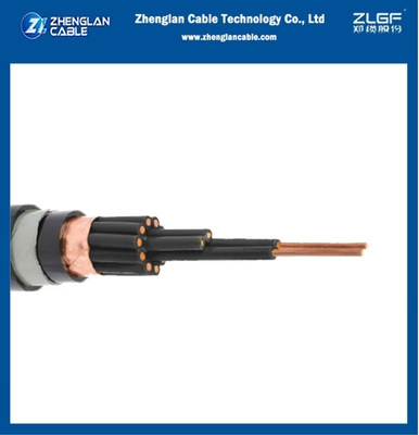 電気制御ケーブル 0.6/1kV 12X2.5mm2 銅コア PVC 隔離型 PVC 銅テープで覆われた 画面制御ケーブル