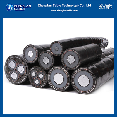 12/20KV XLPE 絶縁式 CWS 遮断式 MV 電源ケーブル NA2XSY 1コア 1x300/25mm2 IEC60502-2