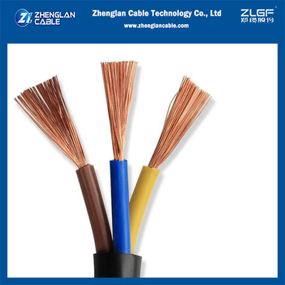 多核柔軟ケーブルPVC 隔離型PVC 蓋付き IEC60227/BS EN 50525-2-11 3x2.5mm2 H05VV-F