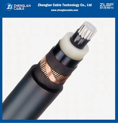 8.7/15kv 中圧電源ケーブル YJLSV1x185/25mm2AL/SC/XLPE/SC/PVC/CWS/CTS/PVC IEC 60502-2