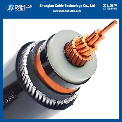 12/20KV CU/SC/XLPE/SC/CTS/AWA/PVC 1x150mm2 シングルコアメディヌム電圧装甲電源ケーブル