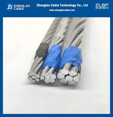 架空裸電線 AAAC 低/高電圧 裸アルミニウム導体 軽量設計 電気送電および配電プロジェクトに最適