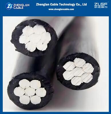 エリオンバンドルケーブル トリプレックスケーブル 0.6/1kv AAC/XLPE+AAAC/XLPE 2x2AWG+2AWG ICEA S-76-474-2004