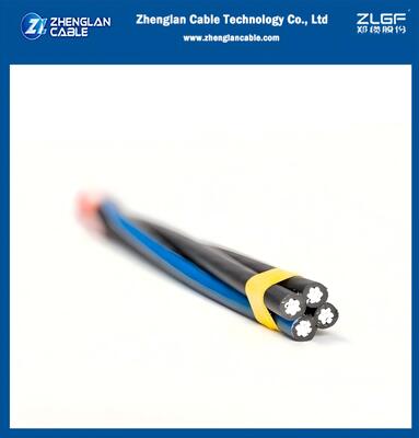 1kV架空束状電力ケーブル 3×95+50mm² AAC/AAAC XLPE絶縁 ヘビーデューティ架空配電ケーブル