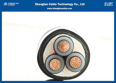 18/30KV 3中心のCUケーブル、IEC 60502 MVの送電線（Unarmoured） （CU/PVC/XLPE/STA/NYBY/N2XBY）