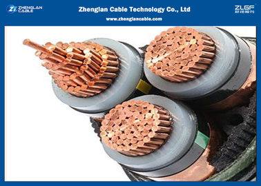 IEC 60502の3Cores装甲ケーブル、MV XLPEは絶縁しましたケーブル12/20KV （CU/XLPE/STA/NYBY/NYRGBY/NYB2Y）を