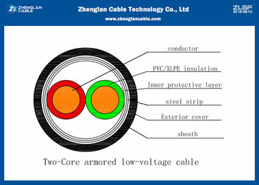 IEC 60502-1の2C装甲送電線、Xlpeは絶縁しました（CU/XLPE/LSZH/STA/NYBY/N2XBY/NYRGBY/NYB2Y）