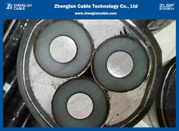 IEC60502-2 12/20 AL/XLPE/CTS/PVC 3の中心の銅テープによって選別されるアルミニウム ケーブル3cx95sqmm