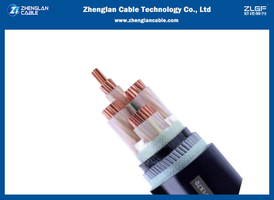 1kv CU/XLPE/PVC/SWA/PVCの低電圧の送電線4x25sqmm IEC60502-1