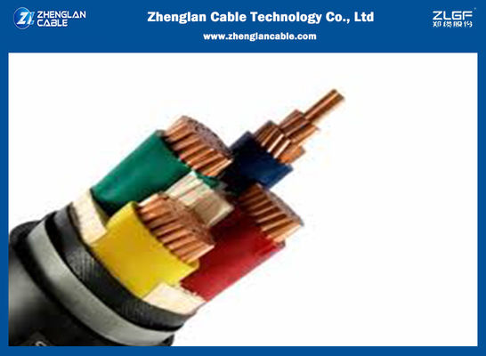 4x10sqmm SWA 4の中心装甲ケーブルCU/XLPE/PVC/SWA/PVC ISO 9001 2015年