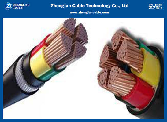 0.6/1KV CU/XLPE/PVC/SWA/PVCの低電圧の送電線4x70sqmm ISOの9001:2015