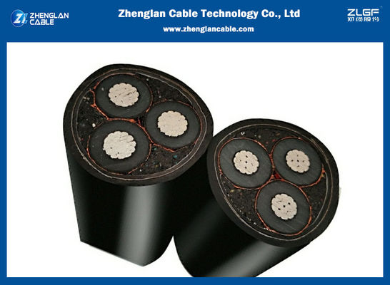 3つの中心のアルミニウム中型の電圧11kv STAの装甲送電線3x95mm2 IEC60502-2を送電線