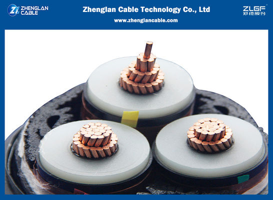 銅かアルミニウム コンダクターの中型の電圧26/35KV XLPE 3X240mm2 IEC60502-2を送電線